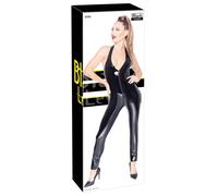 Black Level Vinyl Jumpsuit Zip 2850052 Black XL