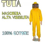 TUTA Maschera Apicoltura Apicoltore api con Guanti Taglia S M L XL XXL XXXL