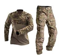 Tuta militare tattico da uomo, giacca tattica e pantaloni costume uniforme da caccia mimetica militare 2 pezzi set costume