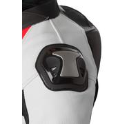 Tuta minimoto bambino pelle racing Befast Vegas CE Nero Bianco Rosso S