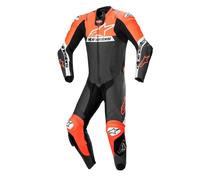 Alpinestars Missile V2 Ward traforato One Piece Moto Tuta in pelle, nero-rosso, taglia 60 per maschi