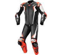 Tuta in Pelle Alpinestars Racing Absolute V2 Nero/Bianco/Rosso Fluo52 Nero,Bianco,Rosso Fluo