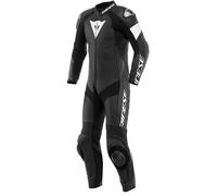 Tuta moto pelle intera Dainese TOSA traforata Nero Nero Bianco 50