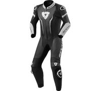 Tuta moto pelle Intera Revit Argon Nero Bianco 56