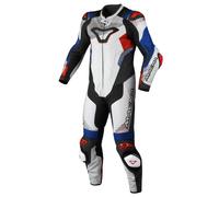 Tuta Moto Pelle Uomo Macna Armadyl 1pc White / Red