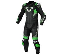 Tuta Moto Pelle Uomo Macna Armadyl 2pc Black / Green Taglia:56