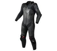 Macna Ignite Tuta in pelle da moto monopezzo traforata, nero, taglia 54 per maschi