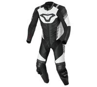 Macna Varshall traforato One Piece Moto Tuta in pelle, nero-bianco, taglia 52 per maschi