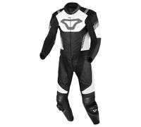 Tuta Moto Pelle Uomo Macna Varshall 2 pc Black / White