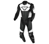 Tuta Moto Pelle Uomo Macna Varshall 2 pc Black / White Taglia:54