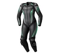 Tuta moto RST Tractech Evo 5 CE da donna in pelle - nero / acqua /