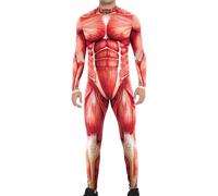 Tuta Muscolatura,Tuta Aderente Di Halloween Con Stampa Muscolare Per Adulti | Costume Cosplay Intero per Giochi di Ruolo Eventi A Tematici Rappresentazioni Sceniche