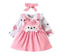 Tuta Neonato 2 Pezzi Body Estiva Outfit Abbigliamento Set Top Cotone Elasticizzato per Festa Casual Abiti Bambini Gioco Bambina Conforto garantito Tutto Il Giorno