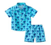 Tuta Neonato 2 Pezzi Completo Estivo Bambino Set di Magliette T-Shirt e Pantaloncini con Tenere Simpatiche Fantasie Short Elastici Vita Alta Taglie da 6 a 14 Anni