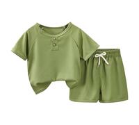 Tuta Neonato 2 Pezzi Completo Estivo Bambino Set Estiva Outfit Bimbo Completini e Coordinati Gentiluomo con Tenere Simpatiche Fantasie Design Regalo Festivo per attività all'aperto