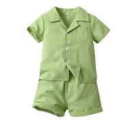 Tuta Neonato 2 Pezzi,Coordinato Estivo Neonata Unisex+Pantaloncini Bimbo Completini e Coordinati Gentiluomo Set Spiaggia con Bretelle Tutina Casual Conforto garantito Tutto Il Giorno