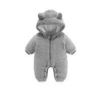Tuta Neonato Invernali Piedi Inverno Tutina Bambino da Neve con Cappuccio Sci Invernale Bambina per Cappotto Pagliaccetto Footed Anteriore Unisex Kids