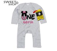 tuta neonato neonata IL MIO PRIMO COMPLEANNO MINNI IDEA REGALO PERSONALIZZATO