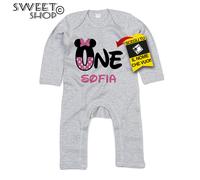 tuta neonato neonata IL MIO PRIMO COMPLEANNO MINNI IDEA REGALO PERSONALIZZATO