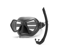 (tuta nera) Specchio subacqueo professionale, immersione in apnea, immersione profonda, maschera in