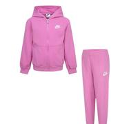 Tuta Nike Misto Cotone Con Cappuccio Rosa Bimba