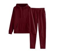 Tuta Palestra Da Donna Y2k Traspirante Felpa Con Cappuccio E Pantaloni Larghi Jogging Casual Tute Da Ginnastica Fitness Invernale Completi Due Pezzi Elegante Ginnastica Palestra Set Completo