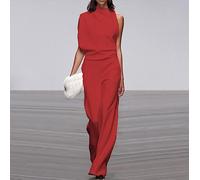 Tuta Pantaloni Casual Donna Asimmetrica Woman Asymmetric Jumpsuit Romper 660059