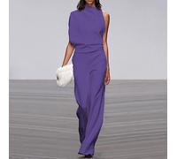 Tuta Pantaloni Casual Donna Asimmetrica Woman Asymmetric Jumpsuit Romper 660059