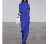 Tuta Pantaloni Casual Donna Asimmetrica Woman Asymmetric Jumpsuit Romper 660059