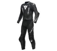 Tuta Pelle Uomo Dainese LAGUNA SECA 5 2PCS Nero/Nero/Bianco Taglia:58