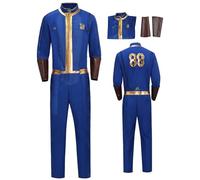 Tuta per adulti Vault n. 88 n. 111 per cosplay, costume uniforme per Halloween, blu (blu-88, L)