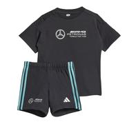 COMPLETO MERCEDES - AMG PETRONAS FORMULA ONE TEAM DNA BABY SHORT SLEEVE Black / White 3-4A