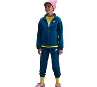 Tuta per ragazzi Nike Kids Dri-Fit Poly Knit Full Zip - blue force/green abyss/white - Blu (XS)