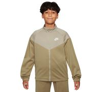 Tuta per ragazzi Nike Kids Dri-Fit Poly Knit Full Zip - parachute beige/desert khaki/white - Beige (S)