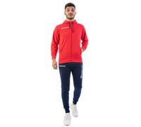 TUTA POKER GIVOVA CON CAPPUCCIO IN COTONE FRENCH TERRY ZIP INTERA SPORT PALESTRA