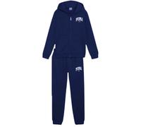 TUTA PUMA 684239 06 SQUAD FULL ZIP COTONE FELPATO BLU