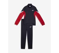 Tuta Puma Essential Block Poly Suit B nero rosso bianco - 152