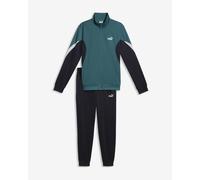 Tuta Puma Essential Block Poly Suit blu bianco nero - S