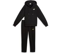 TUTA PUMA METALLIC HOODED STAN PUMA BLACK DONNA FELPATA 693996 01 ORIGINALE