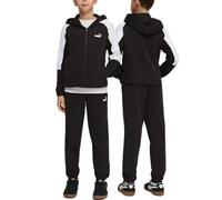 TUTA RAGAZZI PUMA 693334-01 ESSENTIALS BLOCK COTONE GARZATO NERO