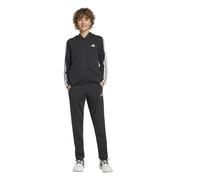 adidas Unisex - Bambini ESSENTIALS 3 STRIPES TRACKSUIT, black/white, 7-8 Years