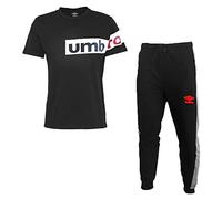 Tuta Ragazzo Pantalone Lungo Mezza Manica in Cotone Umbro Art. 65031 (Nero, 11/12)