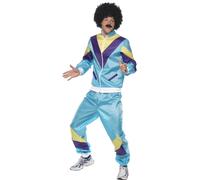 Tuta Retro Anni '80 Per Uomini E Donne Costume Di Carnevale ADD Afro Wi