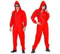 W WIDMANN MILANO Party Fashion - Costume Takers, tuta con cappuccio, rapinatore, costumi in maschera