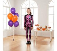 Tuta Scheletro Fluorescente Comodo per Festa in Maschera, Bambini
