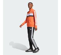 Adidas Seasonal Essentials Tiberio 3 Stripes Tricot Tracksuit Arancione 13-14 Years Bambino,Bambina