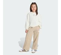 adidas Bambine e ragazze Seasonals Ruffles Sweatset Little Girls Track_Suit, off white/white, 4-5 Years