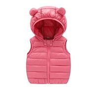 Tuta smanicata con cappuccio e orecchie d'orso in stile zip per neonati e bambini piccoli Battesimo Ragazzo Abito (ZC-A, 2-3 anni)