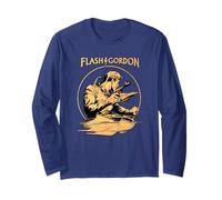 Tuta Spaziale Flash Gordon Retro Comic Maglia a Manica