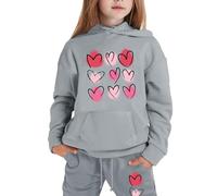 Tuta Sportiva Bambina Bambino 2 Pezzi Abbigliamento da casa Felpa per Sport all'Aria Aperta Bambini Casual Pullover con Zip/Pullover Taglie Forti Jogging,la Casa,Scuola, Spesa